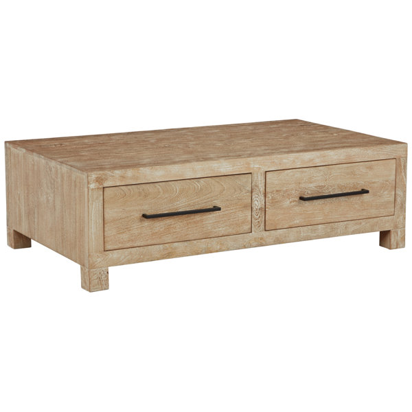Signature Design by Ashley Belenburg Solid Wood 4 Legs Coffee Table